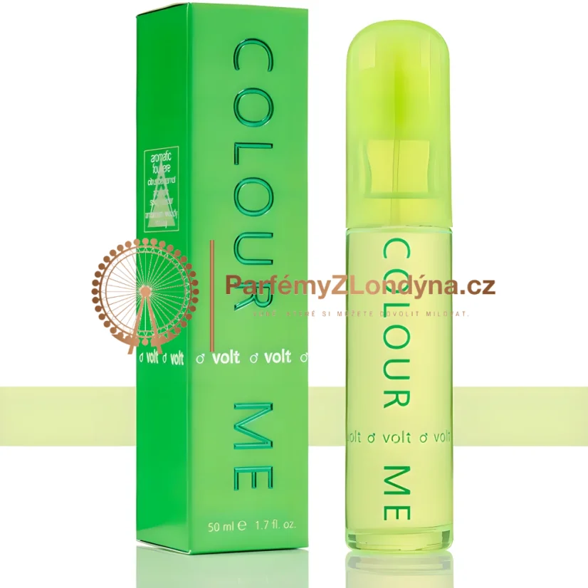 Colour Me Volt pánská toaletní voda 50ml - flakon a krabička Milton-Lloyd