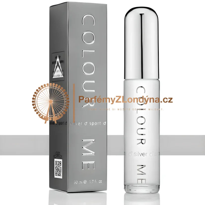Colour Me Silver Sport pánská toaletní voda 50ml - flakon a krabička Milton-Lloyd