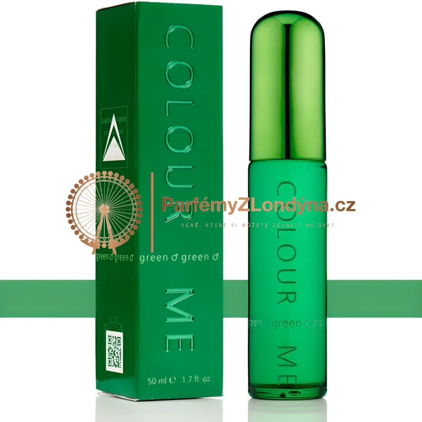 Colour Me Green pánská toaletní voda 50ml - flakon a krabička Milton-Lloyd