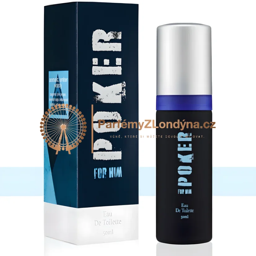 Poker For Him pánská toaletní voda 50ml - flakon a krabička Milton-Lloyd