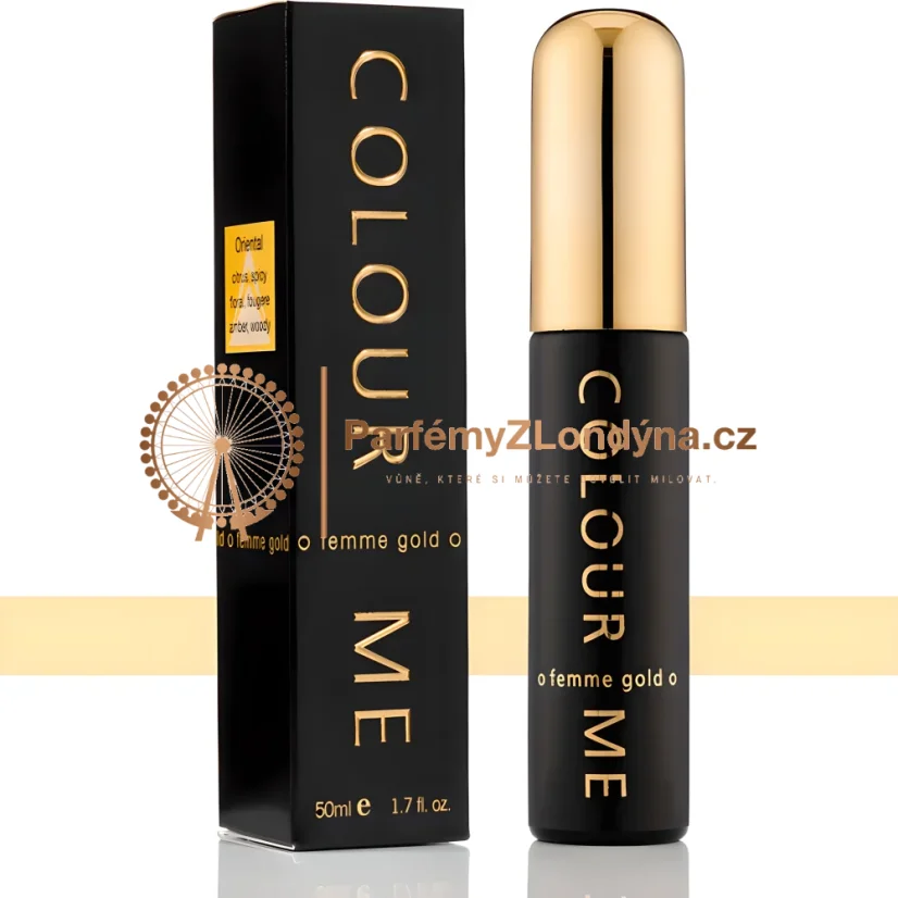 Colour Me Femme Gold dámská parfémová voda 50ml - flakon a krabička Milton-Lloyd