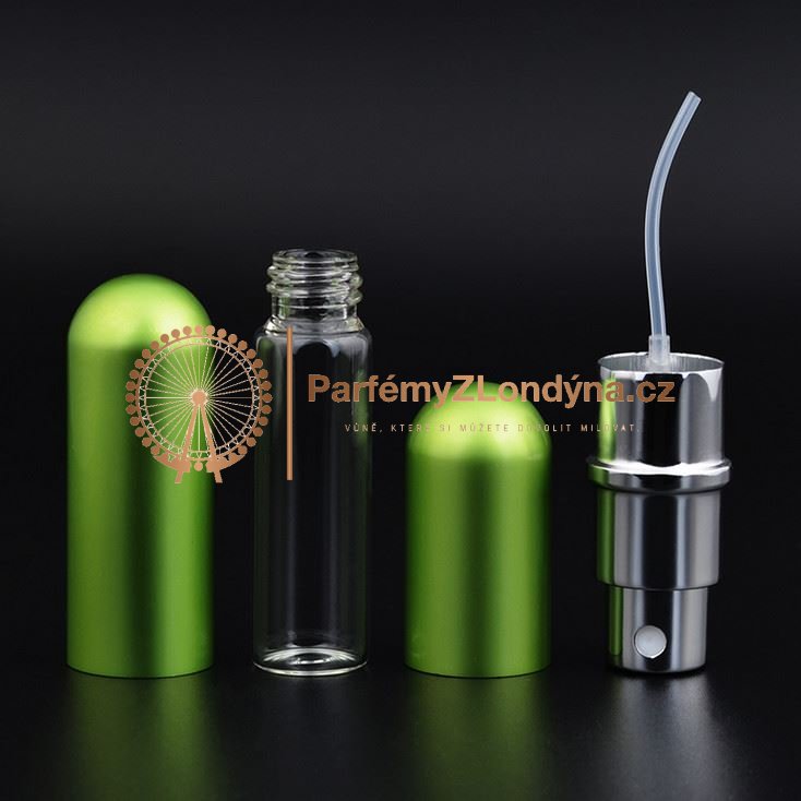 Flakonek na parfém MUB 5 ml - Barva: Zelená