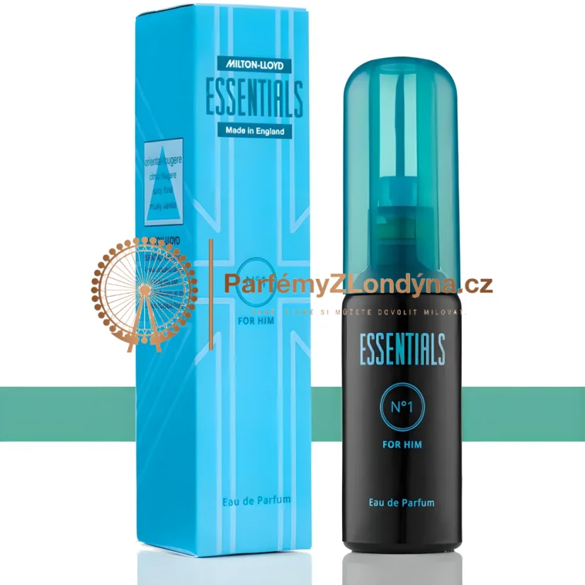 Essentials No. 1 pánská toaletní voda 50ml - flakon a krabička Milton-Lloyd