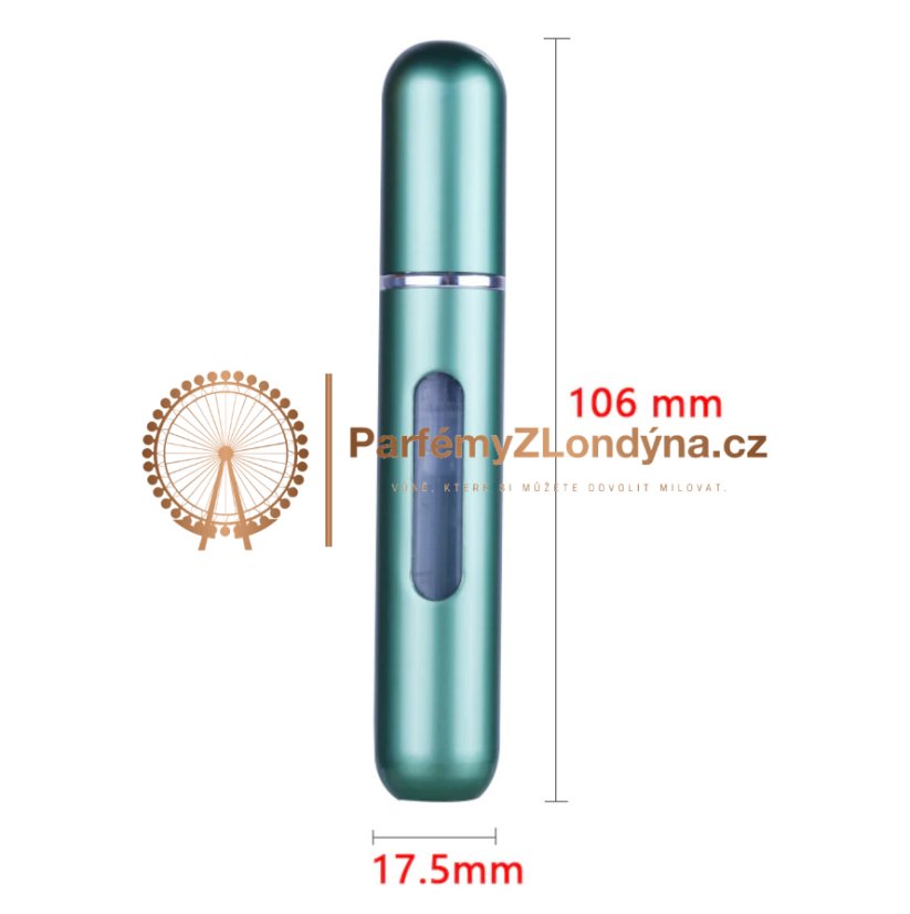 Plnitelný flakon na parfém REFILL 8 ml - Barva: Modrá