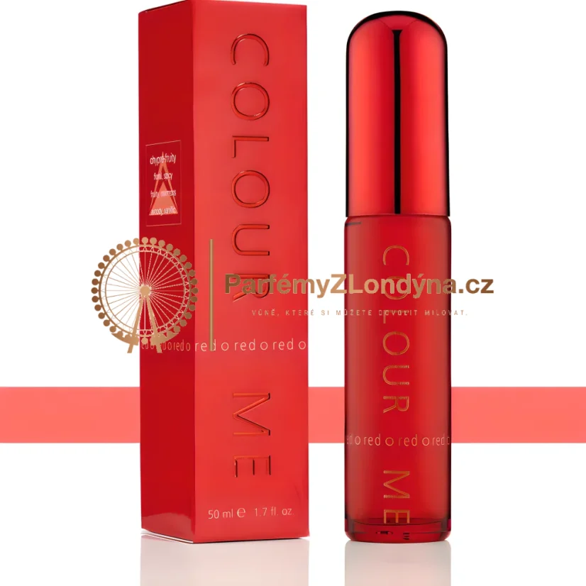 Colour Me Red dámská parfémová voda 50ml - flakon a krabička Milton-Lloyd
