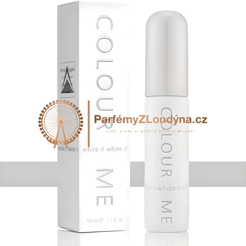 Colour Me White pánská toaletní voda 50ml - flakon a krabička Milton-Lloyd