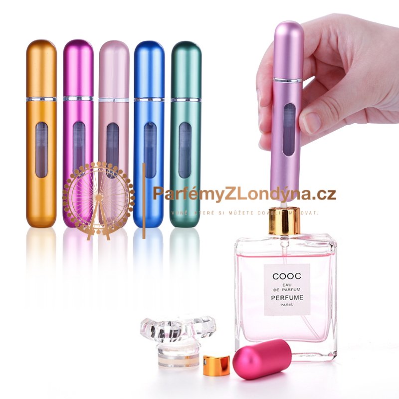 Plnitelný flakon na parfém REFILL 8 ml - Barva: Modrá