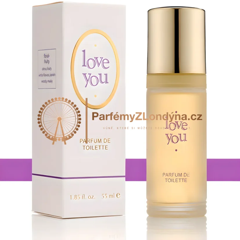 Love You dámská parfémová voda 55ml - flakon a krabička Milton-Lloyd