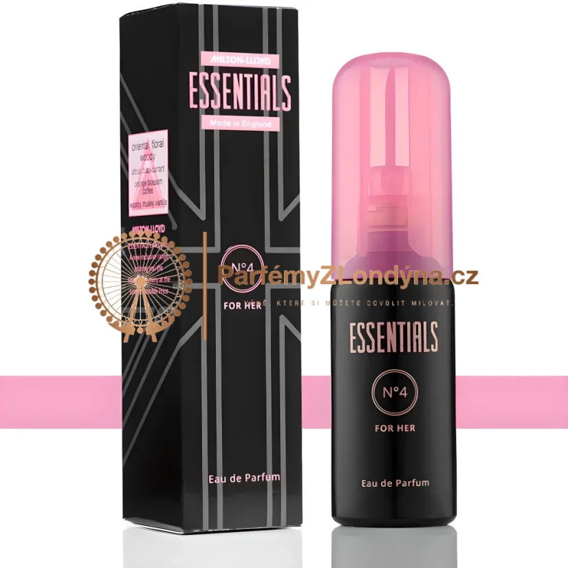 Essentials No. 4 dámská parfémová voda 50ml - flakon a krabička Milton-Lloyd
