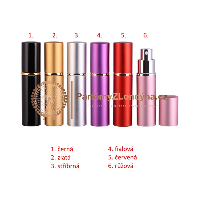 Flakon na parfém CACIFER 10 ml - Barva: Šedo-modrá