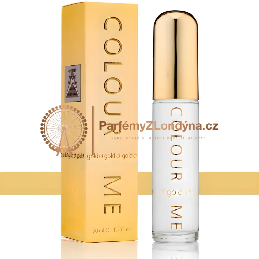 Colour Me Gold pánská toaletní voda 50ml - flakon a krabička Milton-Lloyd