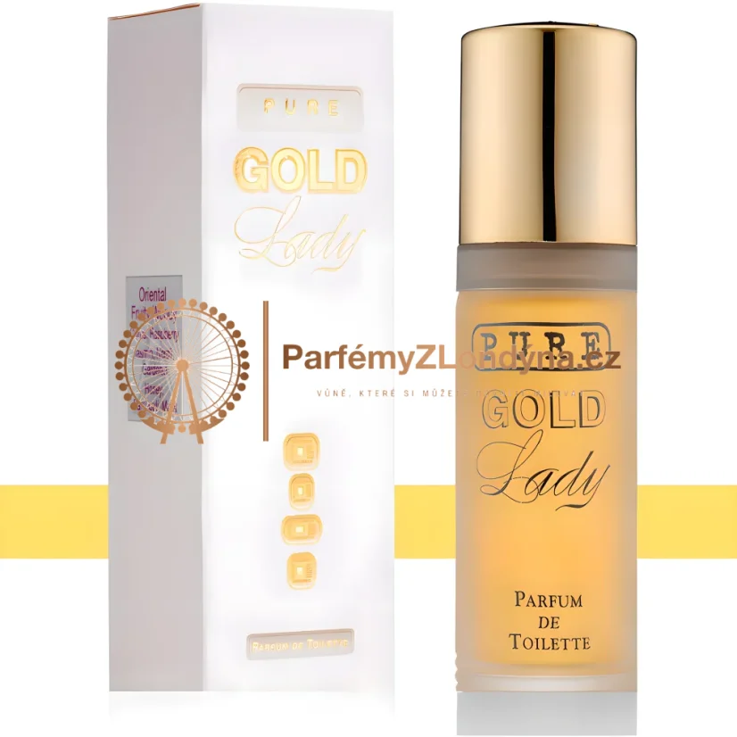 Pure Gold Lady dámská parfémová voda 55ml - flakon a krabička Milton-Lloyd