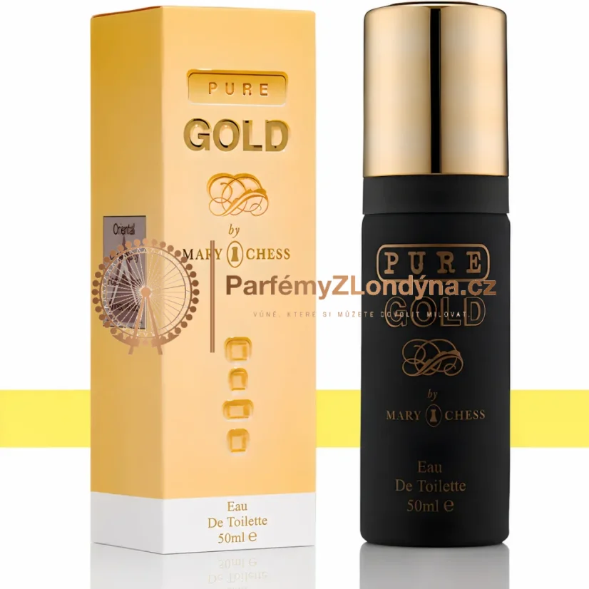 Pure Gold By Mary Chess pánská toaletní voda 50ml - nový flakon a krabička Milton-Lloyd