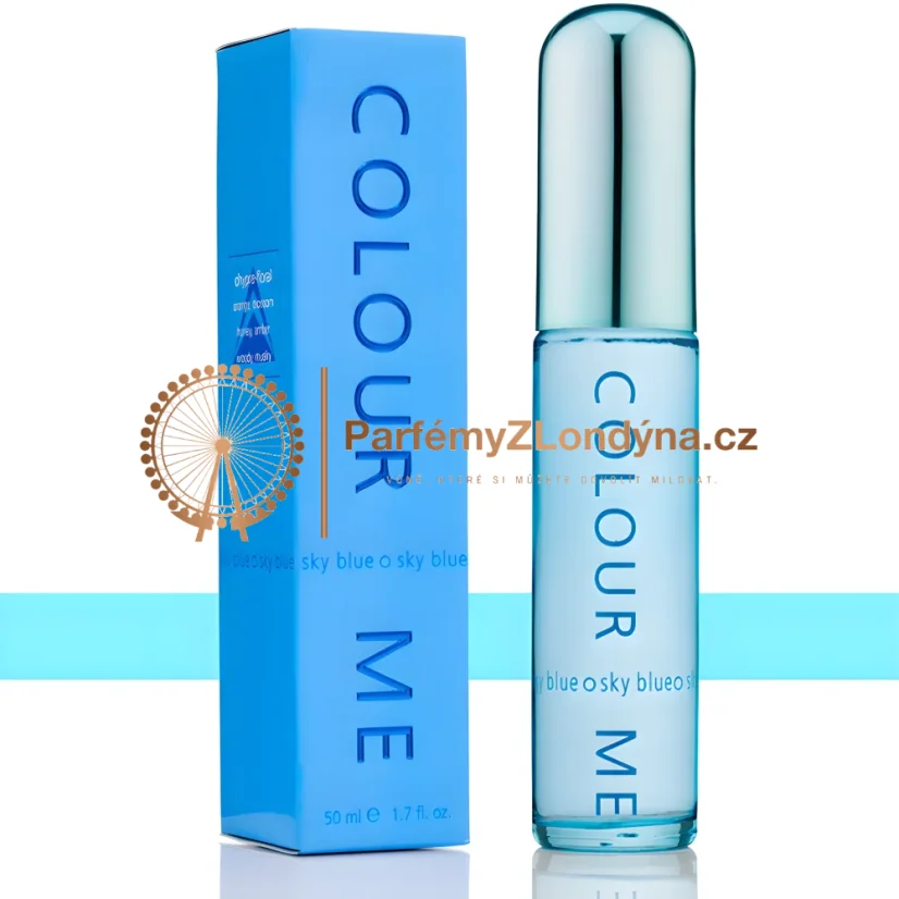 Colour Me Sky Blue dámská parfémová voda 50ml - flakon a krabička Milton-Lloyd